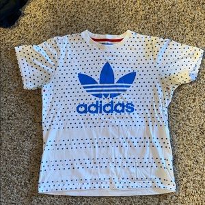 Adidas polka dot trefoil logo medium T-shirt